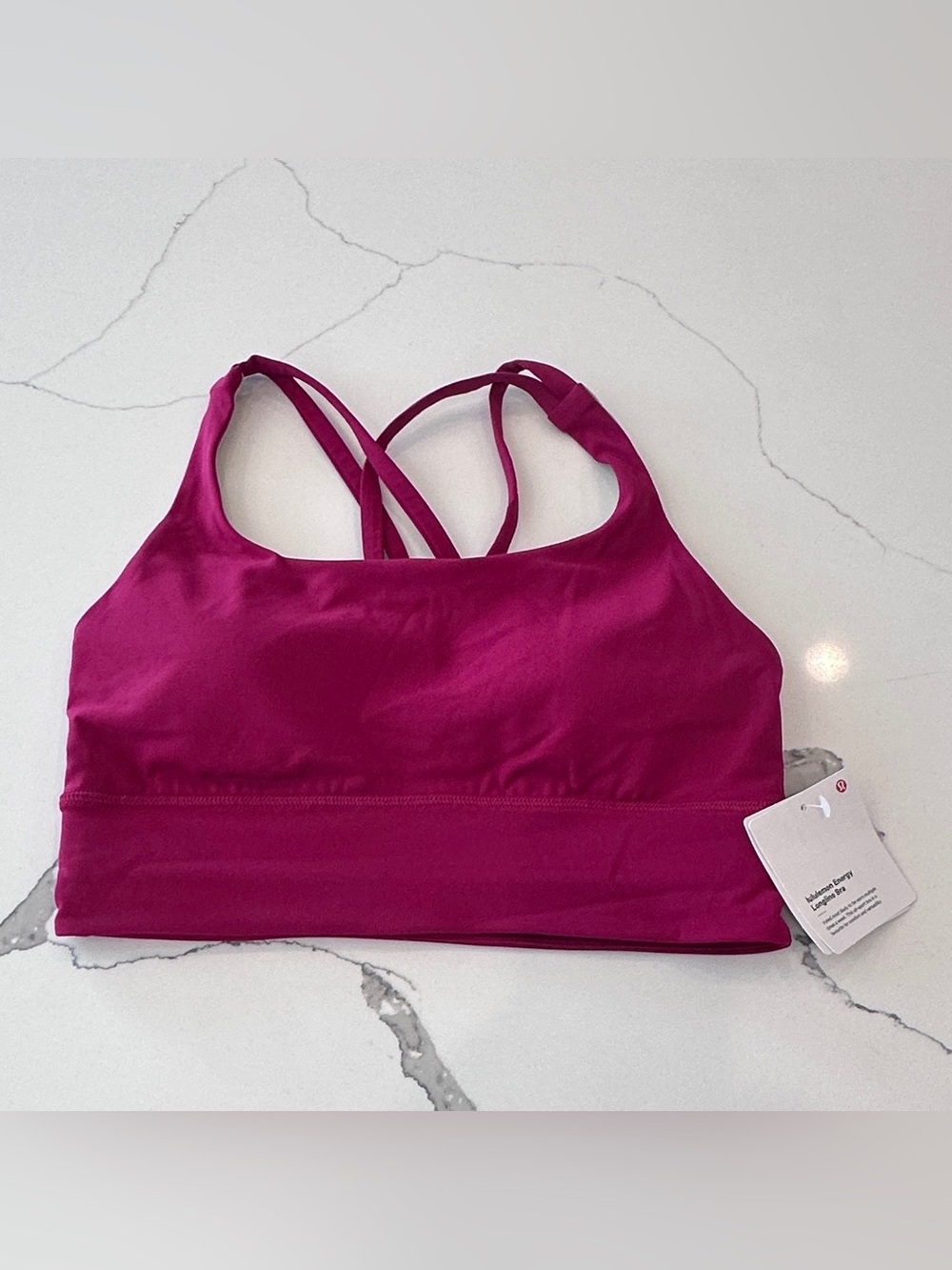 Lululemon Energy Longline Bra Sz 6 Medium Support Berry Rumble NWT